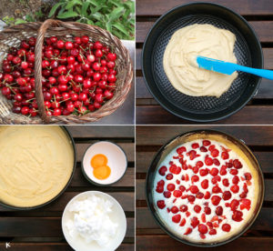 TARTA DE CEREZAS Y QUESO