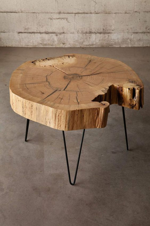 Mesa con tronco