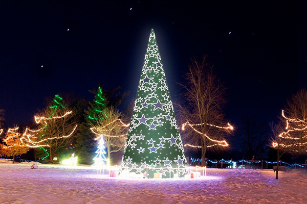 Árbol de Navidad con luces LED